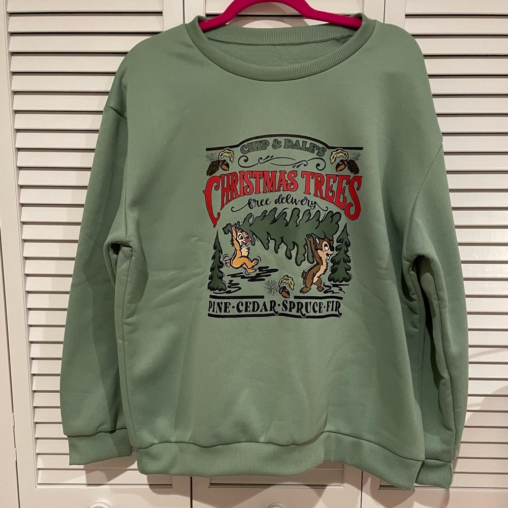 NWOT Chip and Dale Christmas sweater